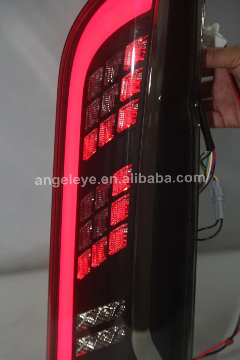 Full LED Tail Lights For TOYOTA HIACE Smoke Black Color 2014-UP YZ