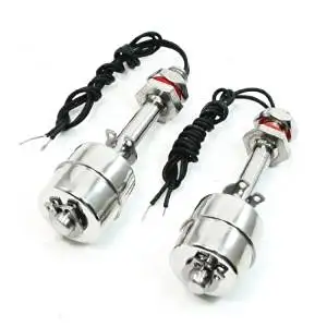 Water & Wood 75mm Liquid Water Level Sensor Stainless Steel Floating Switches 2 Pcs