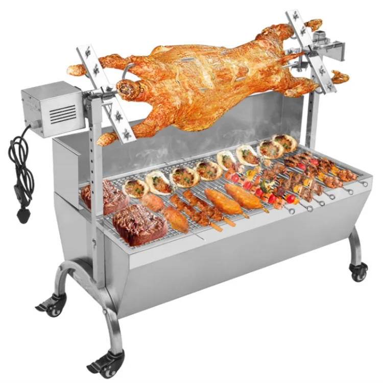 Auto Rotisserie Automatische Bbq Barbecue Met 12 V Motor Bbq Rotisserie Motor,120 V Bbq Grill Motor Buy Bbq