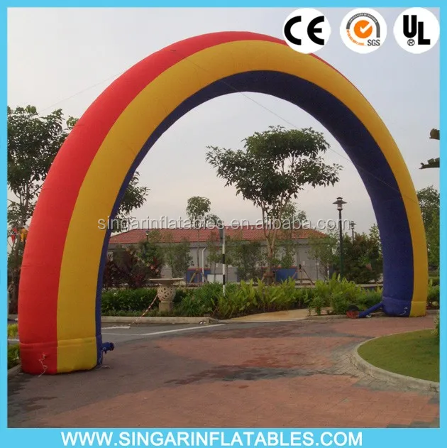 inflatable rainbow arch