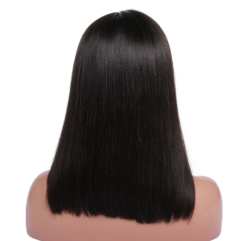 360 Lace wig 360 Swiss Lace Frontal Unprocessed Natural Black Color With Baby Hair  150%  heavy density