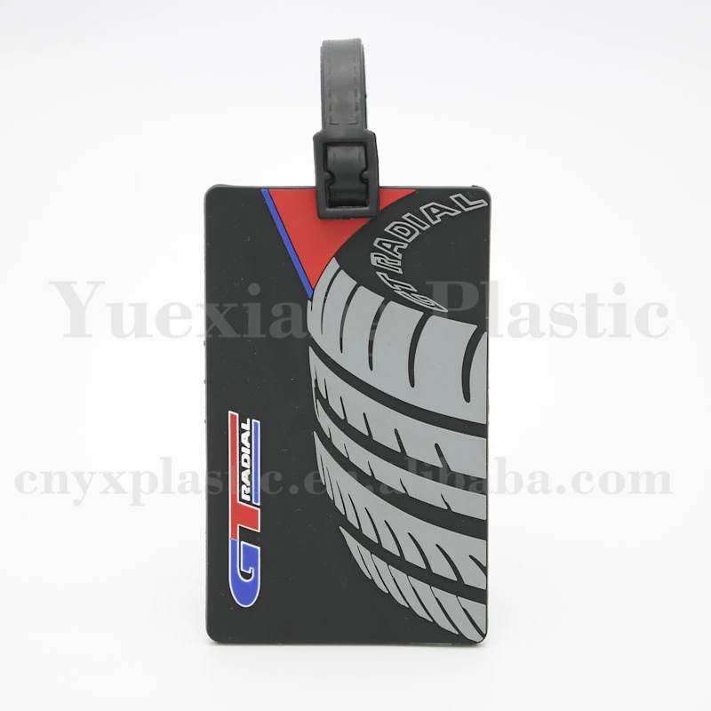 Personalized Inexpensive Plain Large Clear Vinyl Luggage Tags With Loops Bulk No Minimum Order