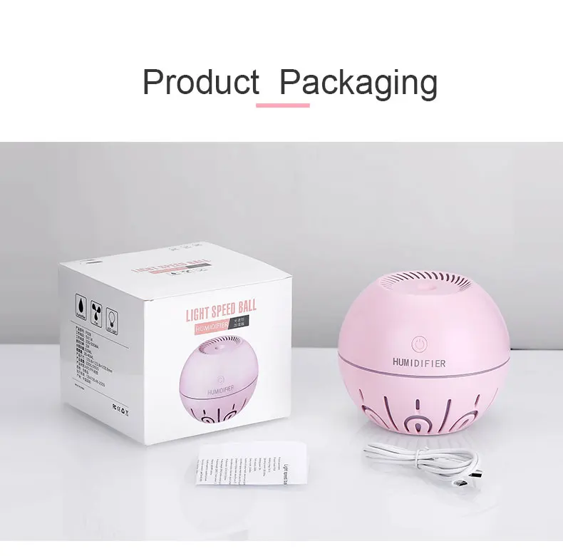 2019 amazon Speed ball humidifier with USB and Battery for sale