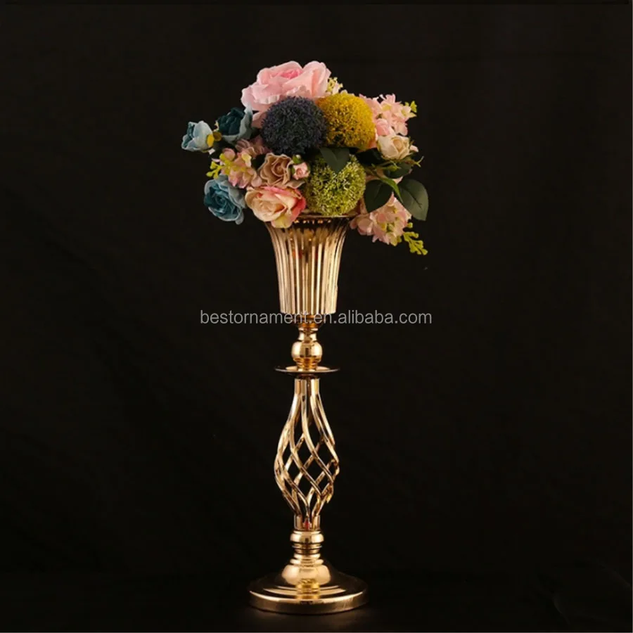Hollow Flower Road Lead Wedding Flowers Vases Metal Flower Vase Buy Metal Flower Antique Vase