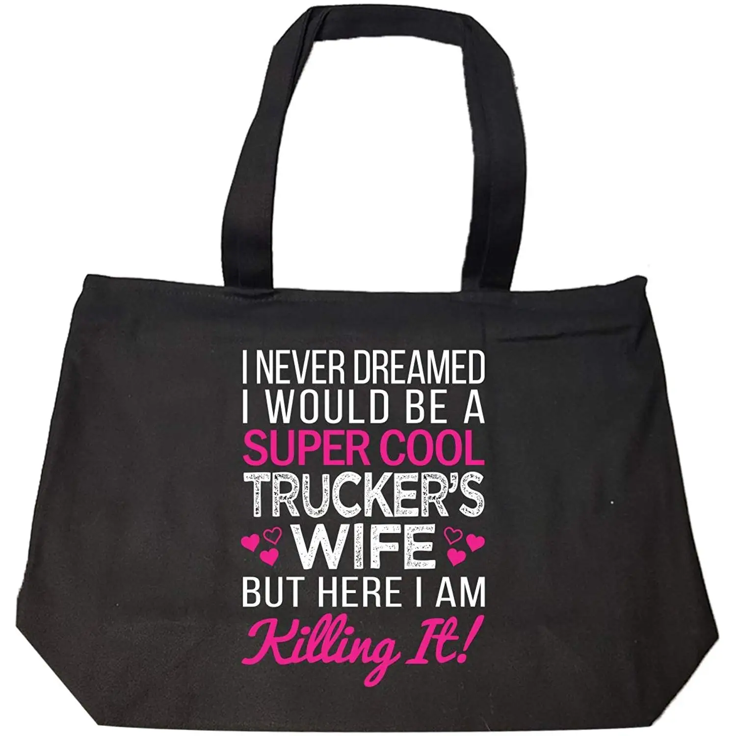 Tote Bag With Zip I Am A Truck Driver And I Am Proud 6