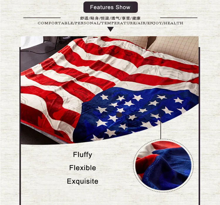 Custom Digital Printed 100 Polyester Fleece Blanket Polar Fleece