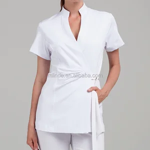 Wholesale Online Lady Custom OEM Fashion New Design Clothing Factory Thai Wrap Model Tunic Blouses Shirt Tops Woman Spa Uniform Wholesale Online Lady Custom OEM Fashion New Design Clothing Factory Thai Wrap Model Tunic Blouses Shirt Tops Woman Spa Uniform