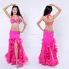 Solid color fushia belly dance suit for sale