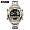 Hight quality stainless steel digital luxury men watch 1204 water resistant 3atm for gift