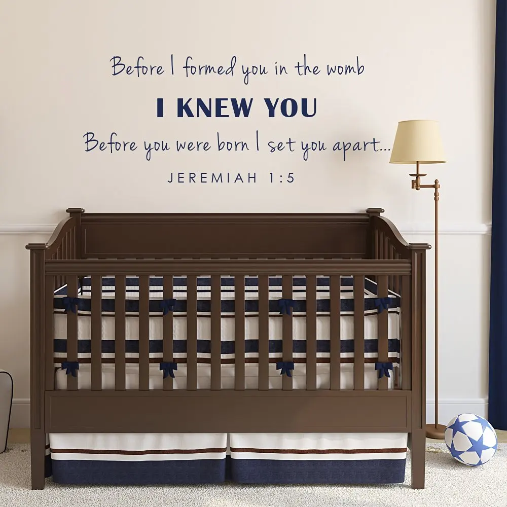 Baby Nursery Wall Decal Before I Formed You In The Baby Nursery Wall Decal Before I Formed You In The