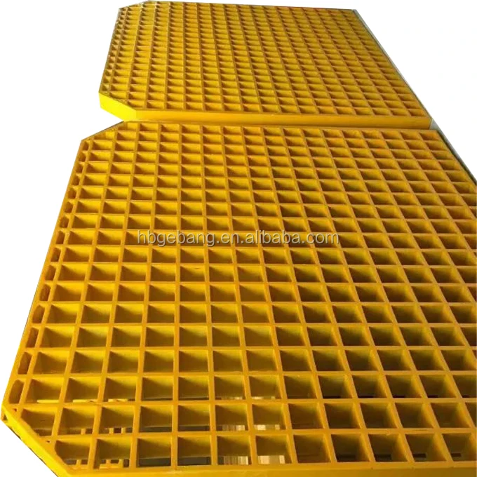 Different Depths 25mm 38mm 50mm Frp Grating Sheet With Vinylester Resin