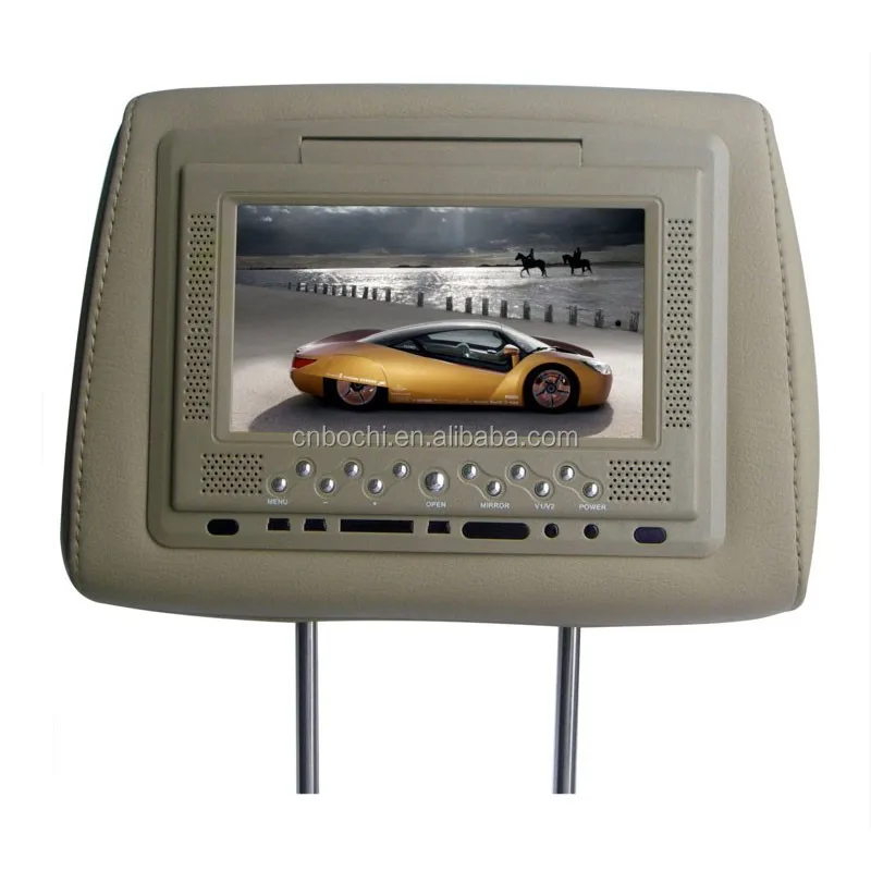 7 Inch (169) Headrest Car Lcd Monitor With Wireless Game Controller