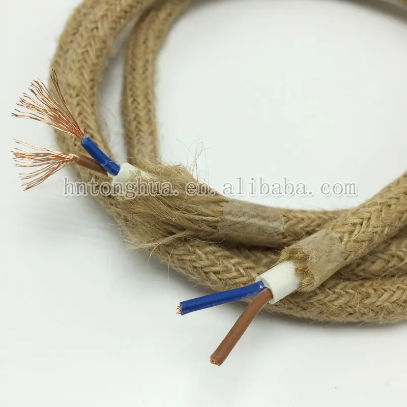 Hemp Rope Electrical Wire 2/3*0.75mm Hemp Cable For Pendant Light, View