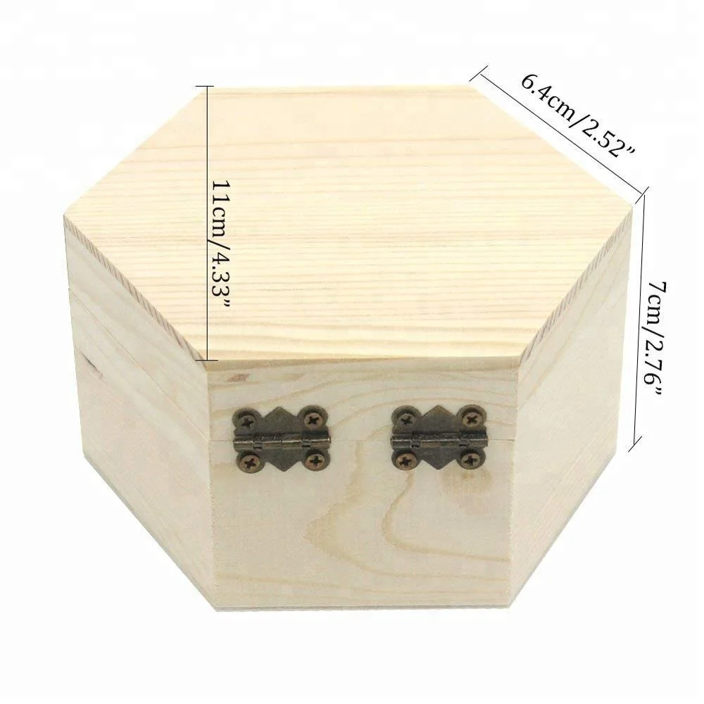Unfinished Hexagon Storage Organizer Box Buy Organizer Box,Storage
