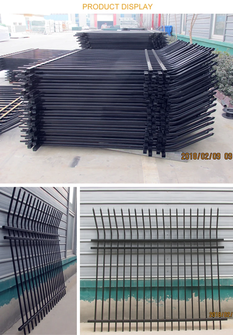 curve spear steel fence 06