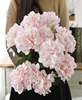 5 heads colorful artificial flower single silk hydrangea flower