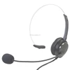 monaural telephone Headset with superior comfortable leather ear cushion and RJ or QD headset