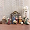 Religious items wholesale resin holy family figurine set