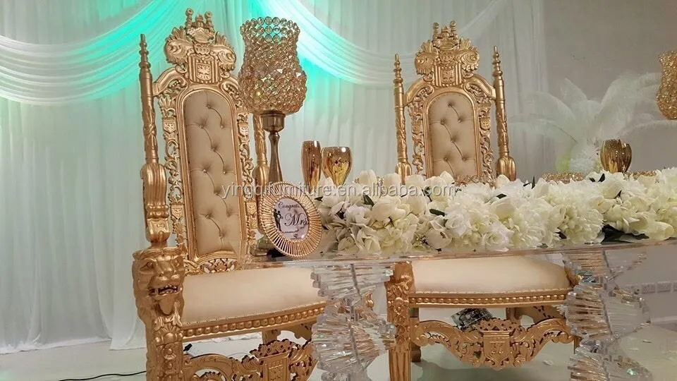 French Style Wedding Royal King Throne Chairs For View French Style Wedding Royal King Throne Chairs For