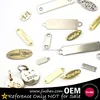 Cheap metallic label custom brand logo printed metal logo tags