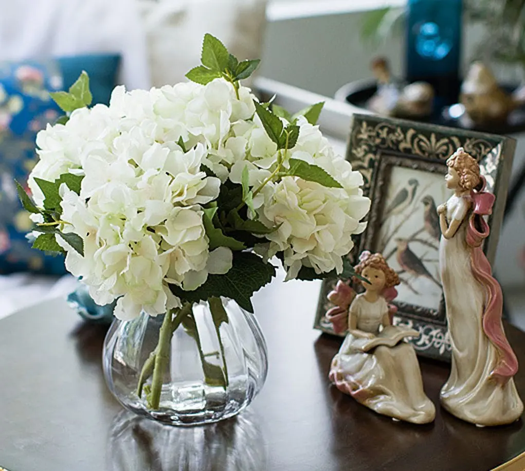 Cream Wedding Flowers Find Deals On Get Quotations Lannu Artificial Hydrangea Flowers Silk Fl Fake Bouquet Flower For Home Wedding Wall Decor Pack 2