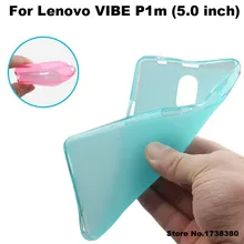 Lenovo Vibe P1m Case Cover 4 colors Matte TPU Soft Back Cover Phone Case For Lenovo Vibe P1m (5.0 inch)