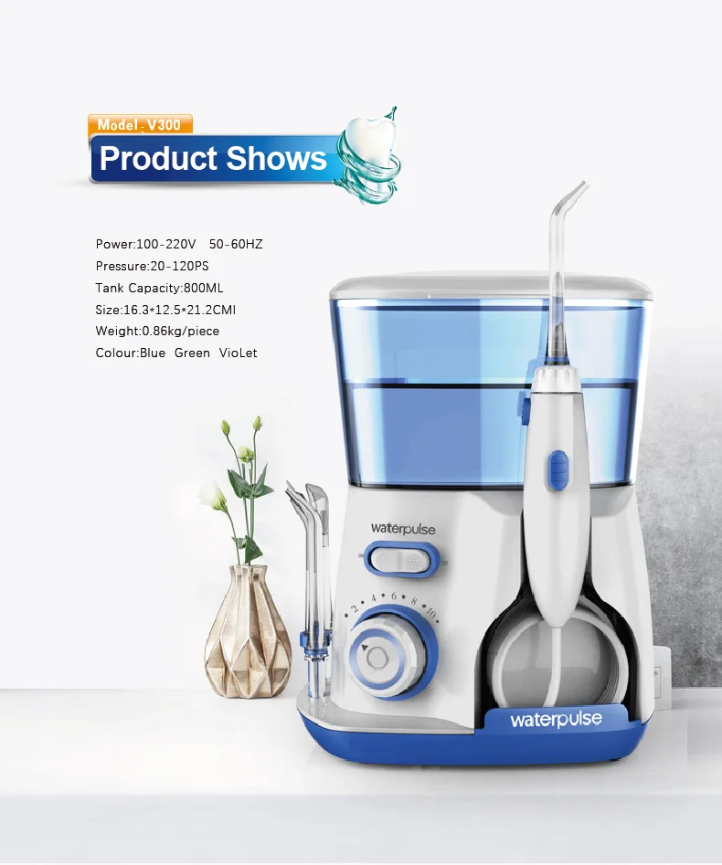 Waterpulse Electronic Household Personalized Dental Floss Water Flosser