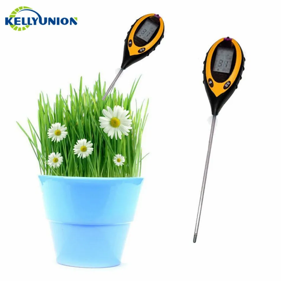 4 In 1 Digital Soil Tester pH Meter Thermometer Sunlight Moisture