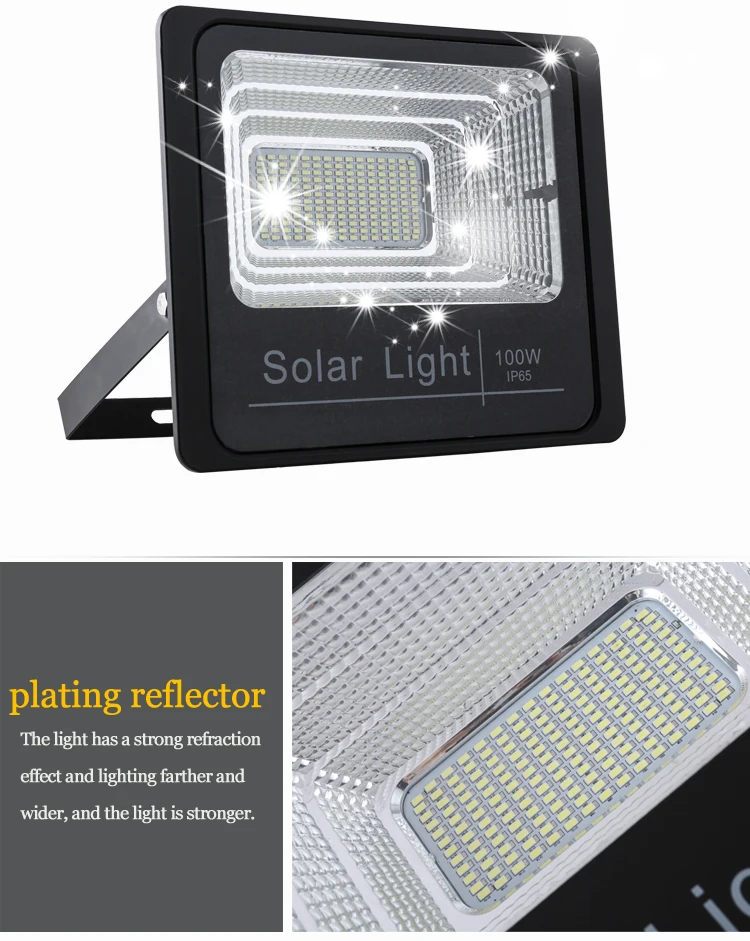 IP66 solar-power navigation light 100watt garden solar light spotlight