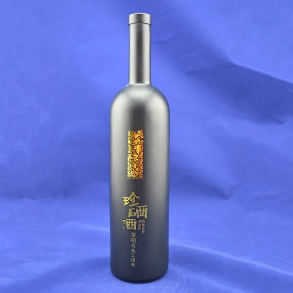 Wholesale750ml Black Glass Wine Bottles For Whisky Buy High Quality