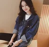 zm40390b new look denim jacket jeans coat women casual long sleeves coats