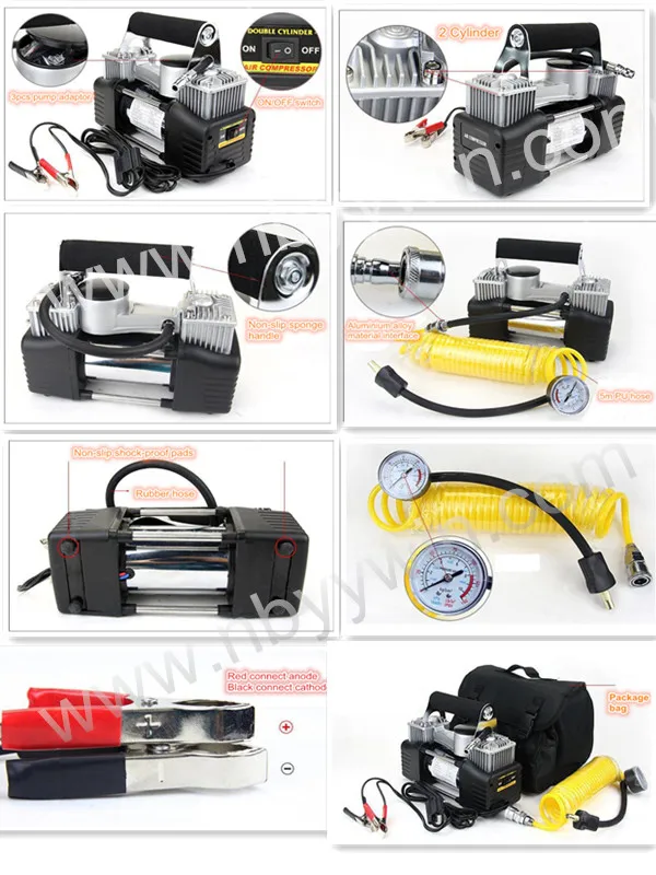 Dromedary Heavy Duty Air Compressor Inflator Electric Pump Car Van 4x4 Tyre 12v 150PSI