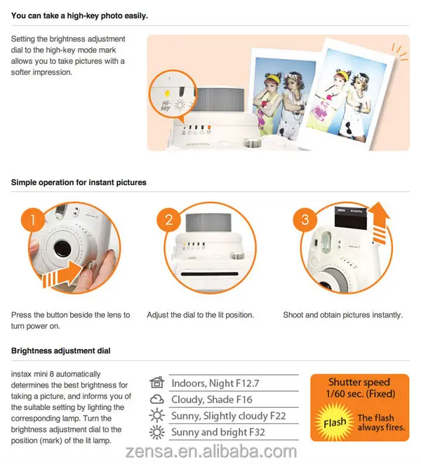 Fujifilm Instax Mini 8 Camera Pink Fuji Film Photo Instant - Buy