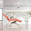 Colourful Standard Size Basic Dental Chair with Ceramic Spittoon