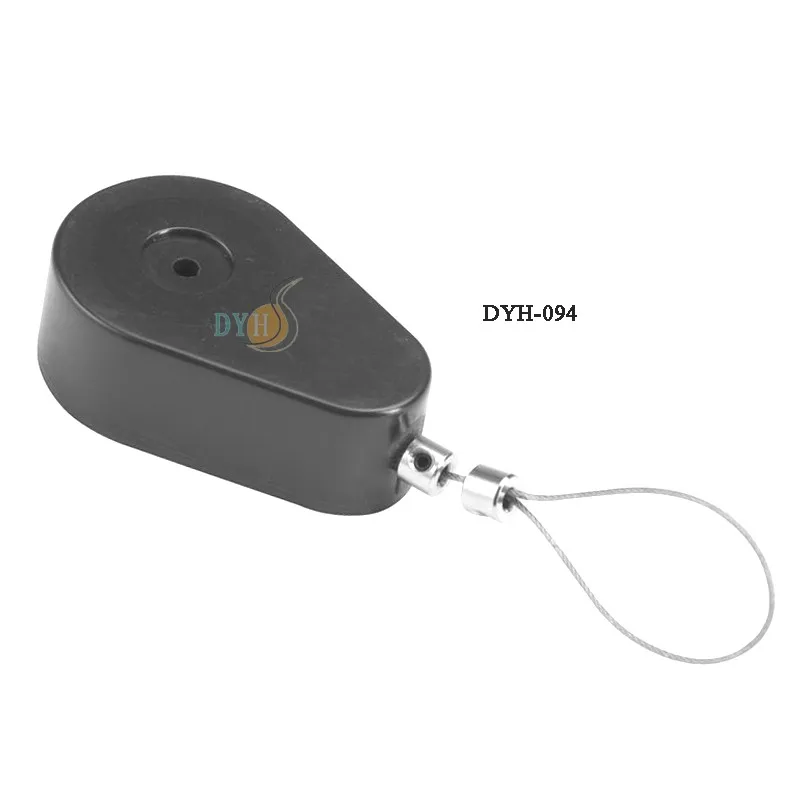 1m Antitheft Plastic Mini Retractable Security Tether Cable Rewinder