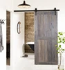 Zhejiang Residential Modern Interior Designs Solid Pine Wooden Sliding Barn Doors