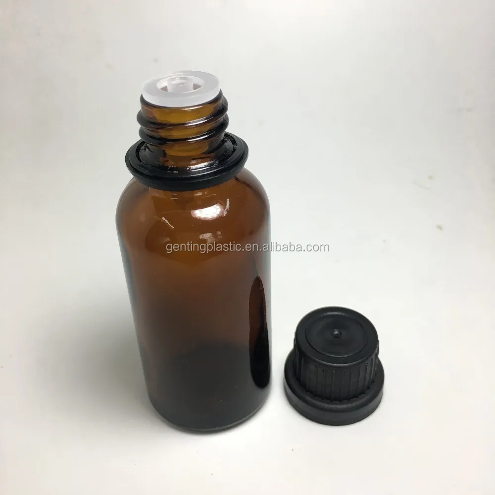 18mm Black Tamper Evident Big Cap For Essential Oil Bottle,High Quality