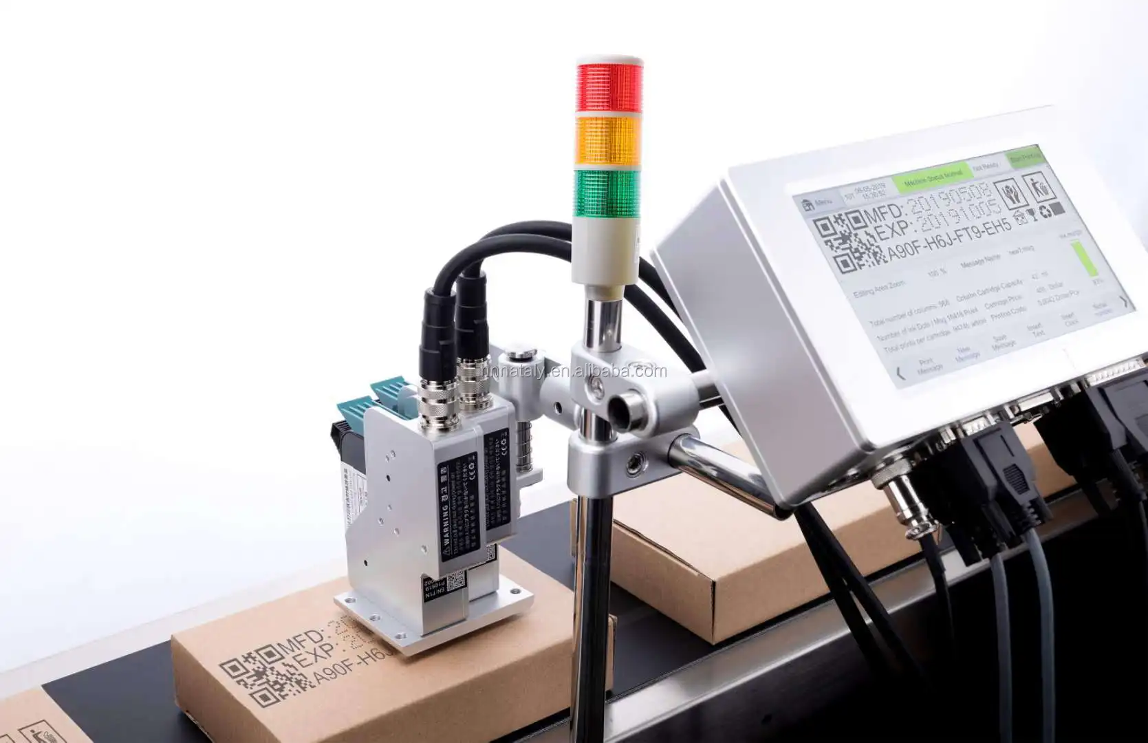 Nataly T3 Handheld Inkjet Qr Code Printer On Wood