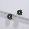 Spring And Summer Color Spray Paint Small Flowers Simple Female Flower Earrings Stud,Rose Stud Earring