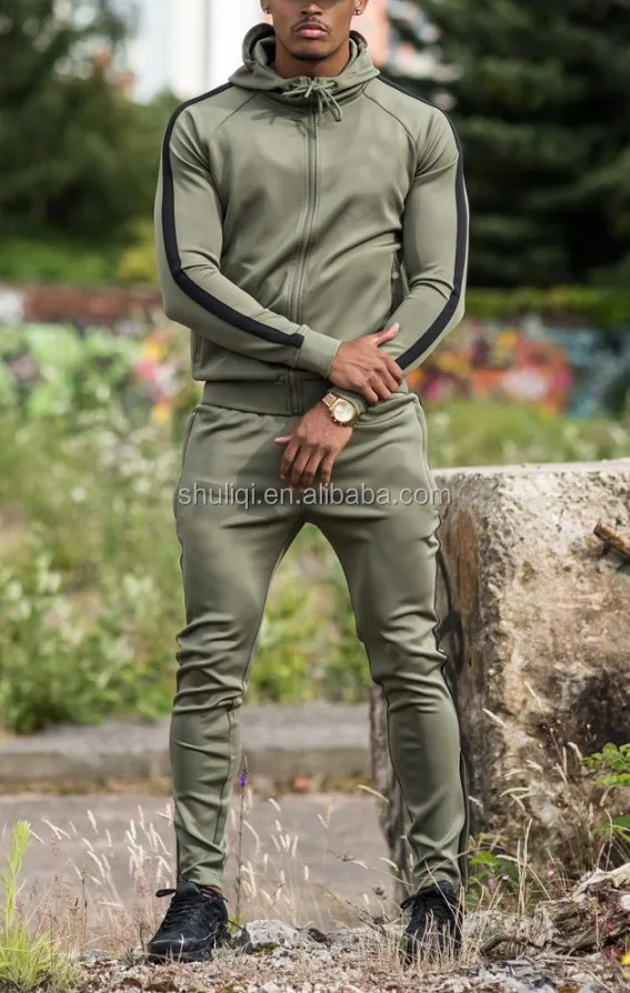 green sweatsuit mens