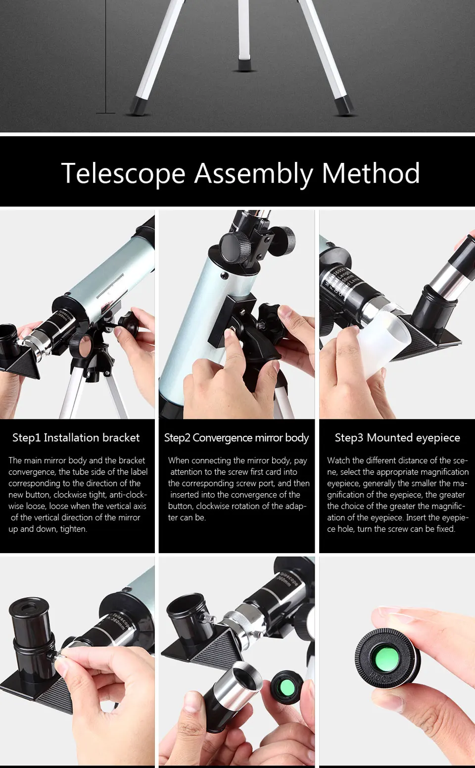 High quality F36050M astronomical telescope, wholesale astronomical telescope,telescope mirror astronomical + tripod