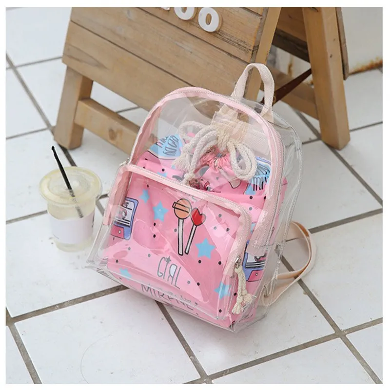 Custom Small Cute Lightweight Clear Plastic Pvc Kids Backpack Buy