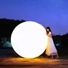 PE waterproof solar led ball light outdoor with IR/ RF/ WIFI remote controller