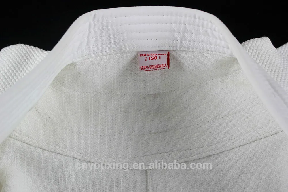 White 100 Cotton Bamboo Fabric Judo Uniform Buy Judo Uniform Fabric