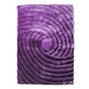 Purple Flora 3D solid long pile fluffy sofa table side decor shaggy carpet