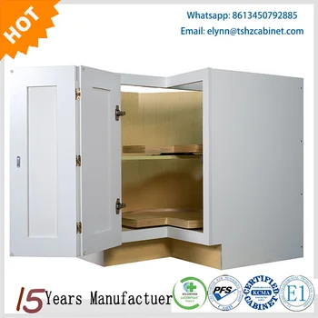 Weißer Shaker-luxus-modulare Küchenschrank-festes Holz Direkt Von China