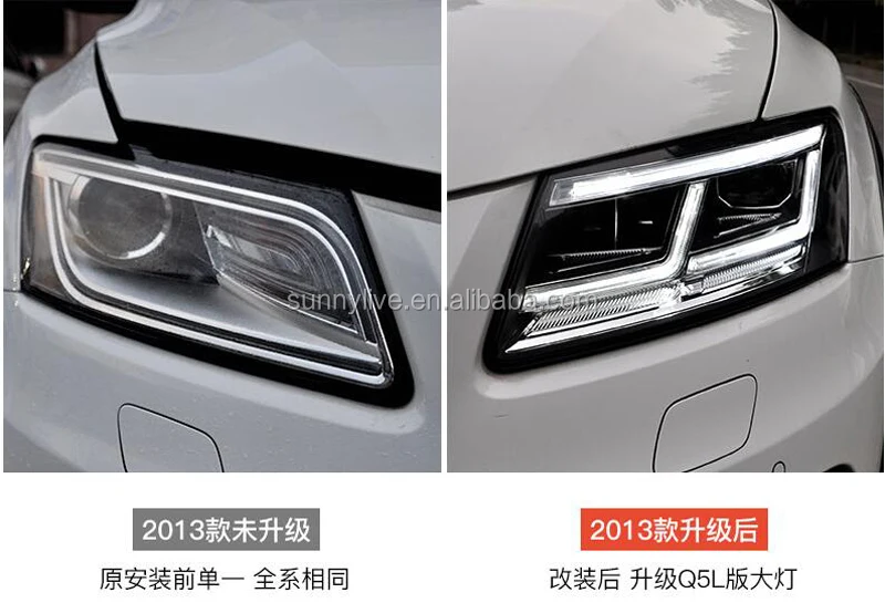 LED Head Light with projector lens For Audi Q5 2009-2018 LD