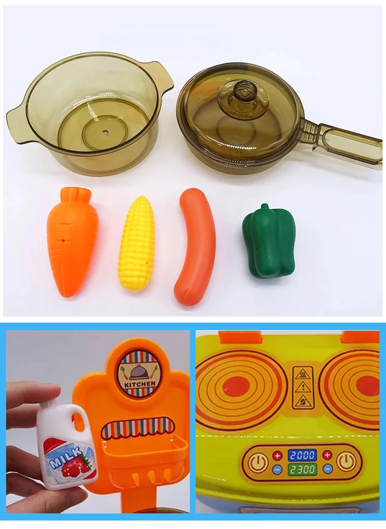 Kids Happy Meal Play Set Kitchen Cooking Mini Gas Stove Toys Buy