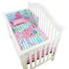 4 pcs Ocean world design 100% cotton baby nursery crib bedding set