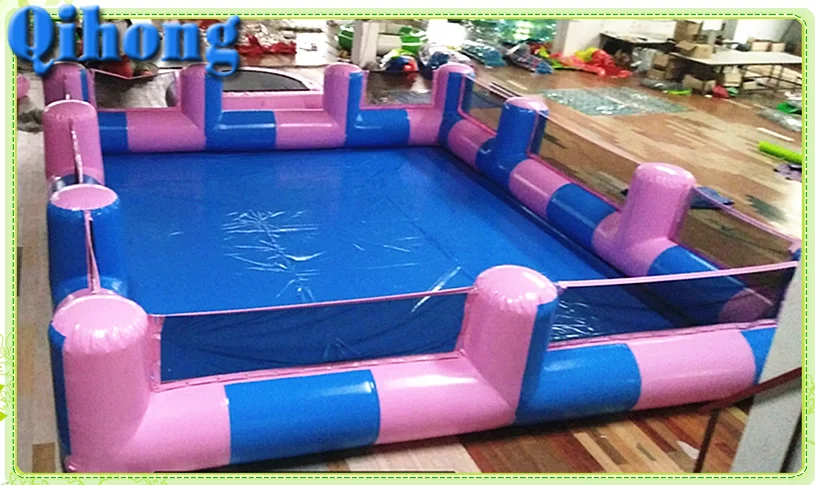 inflatable soap soccer field